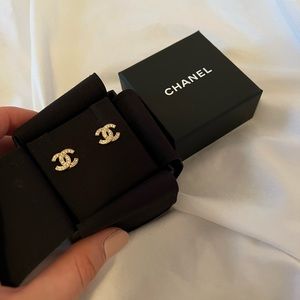 Chanel stud earrings